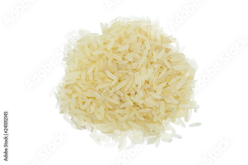 White Rice Steamed Bunch Close Up Isolated Healthy White Rice Steamed Bunch Close Up Isolated Healthy