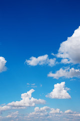 blue sky background with white clouds