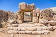 Mgarr, Malta. Excavations of the Neolithic temple of Ta ’Hajrat, 3800 - 3200 BC. UNESCO list
