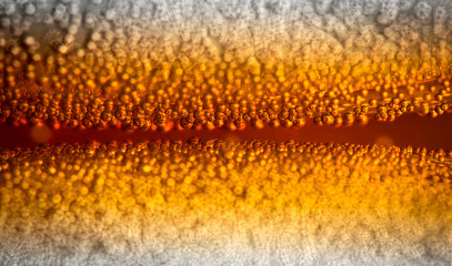 Wall Mural - Water Drops On Orange Background Texture Cola colorful waterdrop