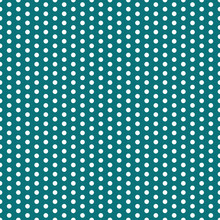 Polka Dots Seamless Pattern - Large White Polka Dots On Teal Background