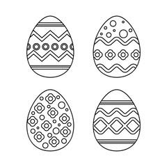 easter egg vector for drawing book