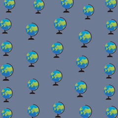 Canvas Print - globe icon background