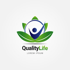 Quality Life Healthcare Logo Sign Symbol Icon