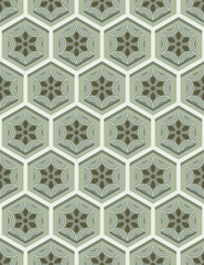 Wall Mural - Light green seamless wallpaper pattern