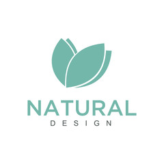 Fototapete - Vector logo of nature in linear style. Outline icon of simple landscape with trees, sun, fields - business emblems, badge for a travel, farming and ecology concepts, health, spa and yoga Center. - Vec