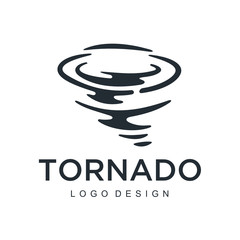 Fototapete - Tornado logo symbol isolated, Abstract Hurricane Logo Symbol, Typhoon vector illustration - Vector