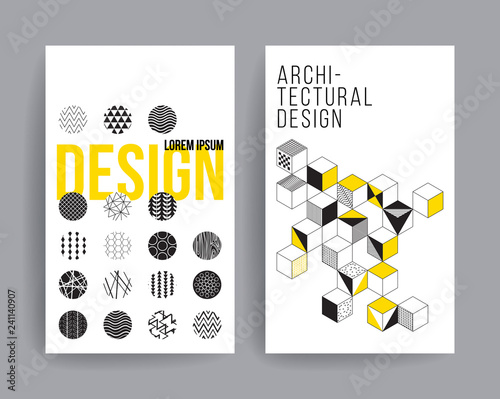 Fotografija  Abstract geometric pattern design and background