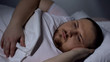 © motortion - Overweight man in bed trying to fall asleep, health disorder, insomnia, anxiety