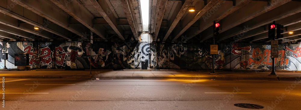chicago graffiti - obrazy, fototapety, plakaty 