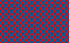 Blue Seamless Background With Red Dots