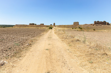 ruins of Castrotorafe depopulated village (San Cebrian de Castro), province of Zamora, Spain