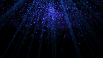 Poster - Dust particles. Abstract background of particles. 3d rendering. Dots background. Futuristic digital dots background