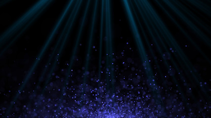 Poster - Dust particles. Abstract background of particles. 3d rendering. Dots background. Futuristic digital dots background