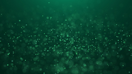 Poster - Dust particles. Abstract background of particles. 3d rendering. Dots background. Futuristic digital dots background