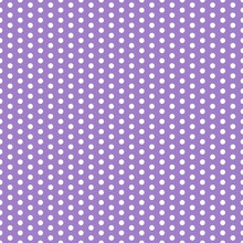 Polka Dots Seamless Pattern - Large White Polka Dots On Light Purple Background