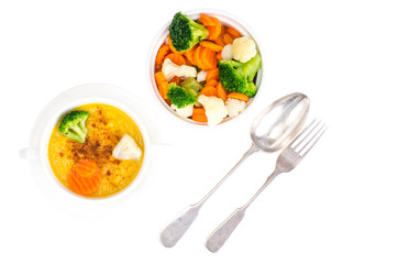 Wall Mural - Vegetable dishes for vegetarian menu
