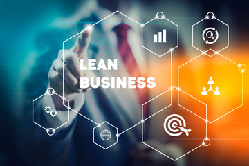 Agile and lean business management concept image, team and company development strategy