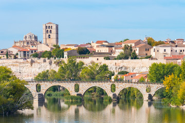 panoramic view of zamora city, Spain