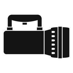 Poster - tourist flashlight icon. simple illustration of tourist flashlight vector icon for web design isolat