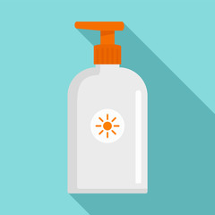 Poster - Sunscreen dispenser icon. Flat illustration of sunscreen dispenser vector icon for web design