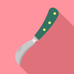 Sticker - Garden knife icon. Flat illustration of garden knife vector icon for web design