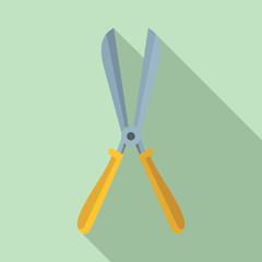 Poster - scissors farm icon. flat illustration of scissors farm vector icon for web design