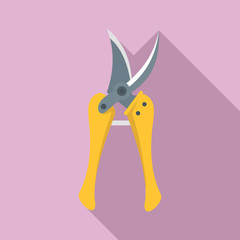 Poster - garden secateurs icon. flat illustration of garden secateurs vector icon for web design