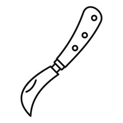 Poster - garden knife icon. outline garden knife vector icon for web design isolated on white background