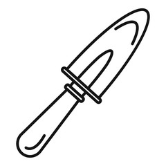 Poster - Garden hand shovel icon. Outline garden hand shovel vector icon for web design isolated on white background