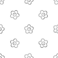 Sticker - Choco flower icon. Outline illustration of choco flower vector icon for web design isolated on white background