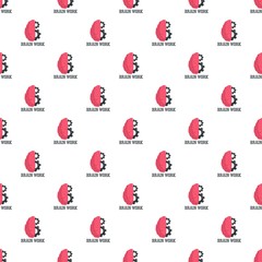 Poster - Hard brain work pattern seamless vector repeat for any web design