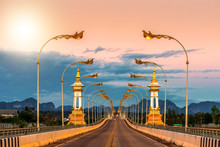 Thai Lao Friendship Bridge In Nakhon Phanom, Thailand