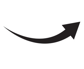 black arrow icon on white background. flat style. arrow icon for your web site design, logo, app, ui