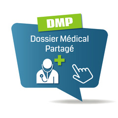 Poster - Logo dossier médical partagé.