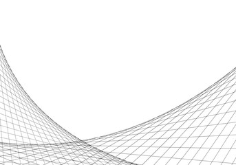 abstract lines net network vector strange shapes full editable stroke	