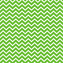 Chevron Seamless Pattern - Bold Lime Green And White Chevron Or Zig Zag Pattern