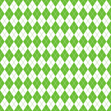 Argyle Seamless Pattern - Classic And Clean Lime Green And White Argyle