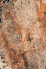 Wall Mural - Aerial view of a construction site