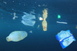 Plastic pollution in ocean 