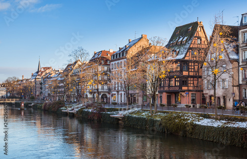 Plakat Strasburg zimą