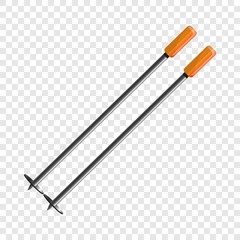Poster - Ski sticks icon. Cartoon of ski sticks vector icon for web design for web design