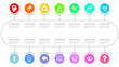 © Alex White - Infographic vector template for business presentation, diagram, workflow concept with 14 options