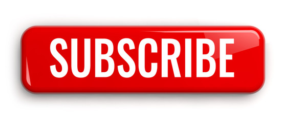Subscribe Red Button Isolated on White