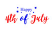 4th of July Vector Typography