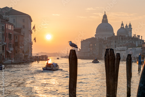 Plakat Sonnenaufgang am Canal Grande in Venedig, Italien