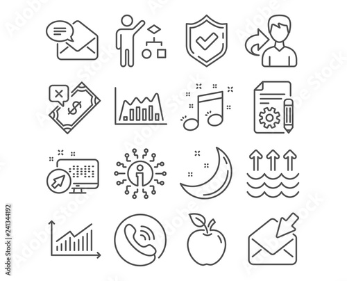 Set Of Documentation Musical Note And Algorithm Icons Graph Infographic Graph And Open Mail Signs Rejected Payment Evaporation And New Mail Symbols Project Music Developers Job Vector Buy This Stock Vector Find over 100+ of the best free music note images.
