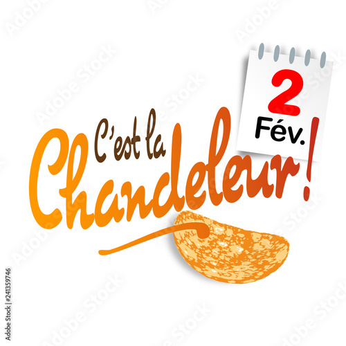 C Est La Chandeleur 2 Fevrier Stock Vector Adobe Stock