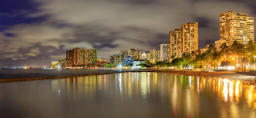 Wall Mural - Famous Waikiki Beach, O'ahu, Hawaii