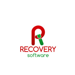 Fototapete - Recovery software vector icon